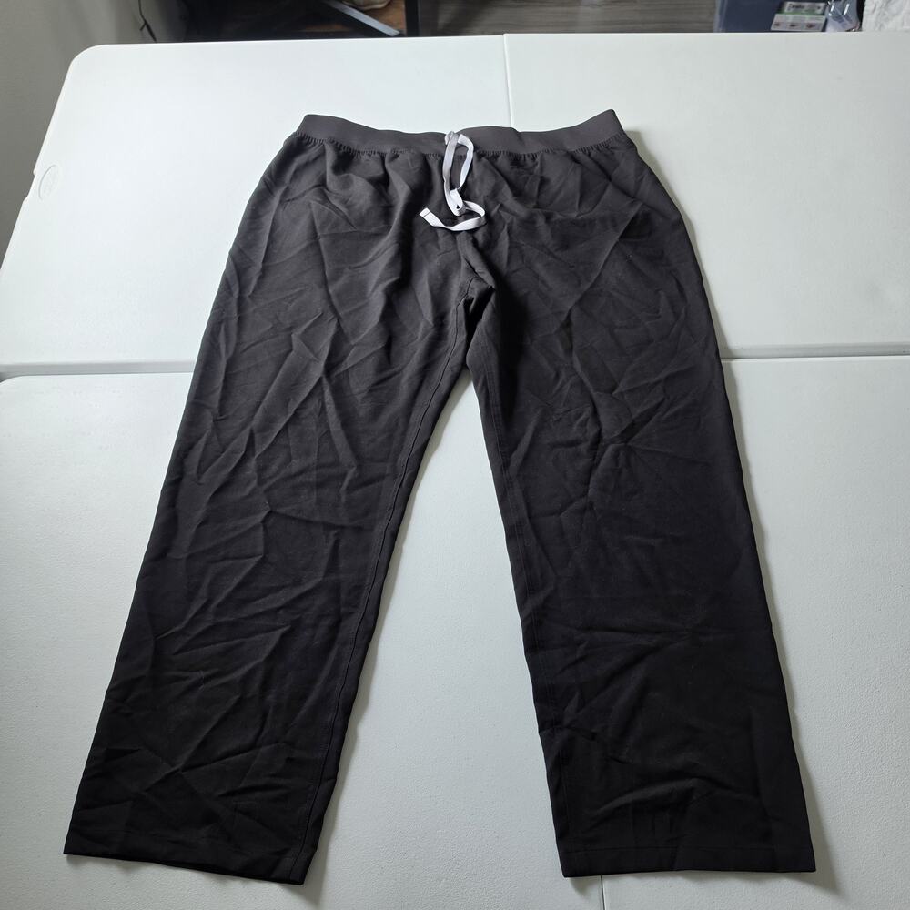 FIGS Livingston High Waist Scrub Pants Womens 4XLT Black Tall Drawstring Pockets
